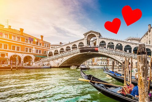 Romantický zájezd do Itálie: Benátky, Verona a Sirmione. Termín: 14.2.- 17.2.2019. V ceně doprava, ubytování, snídaně, průvodce + sekt pro pár. 